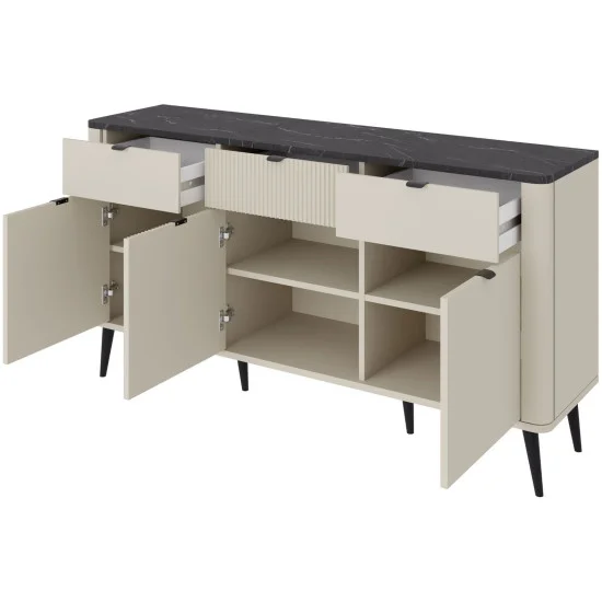 Комод MARLY REG 9 160х82х40 кашемир / серый 2