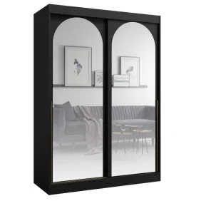 Шкаф-купе MODIN 150 150х215х65 черный / золотой