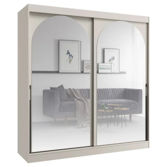 Шкаф-купе MODIN 200 200х215х65 кашемир / черный 1