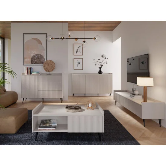 Комод ADEMO REG 2 150х92х41 кашемир / кашемир 7