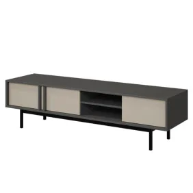 Тумба под телевизор ALSY REG 9 163х43х43 антрацит / бежевый