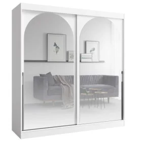 Шкаф-купе MODIN 200 200х215х65 белый / черный