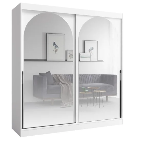 Шкаф-купе MODIN 200 200х215х65 белый / черный 1