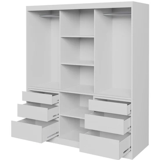 Шкаф-купе HAITI 180 180х216х65 дуб / черный 2