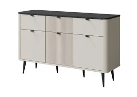 Комод MARLY REG 10 130х82х40 кашемир / серый