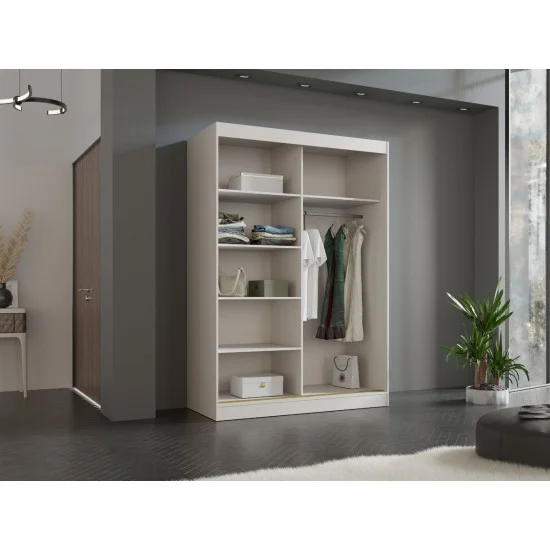 Шкаф-купе MODIN 150 150х215х65 кашемир / золотой 3