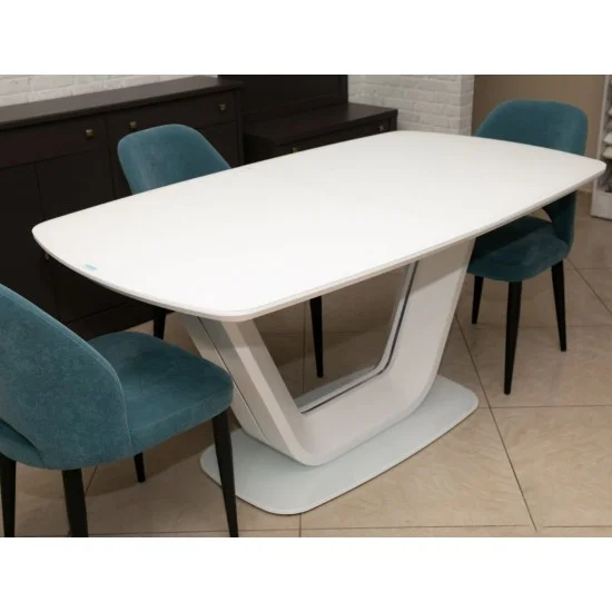 Стол обеденный раскладной Armani 160(220)X90 Белый ARMANIBB 12