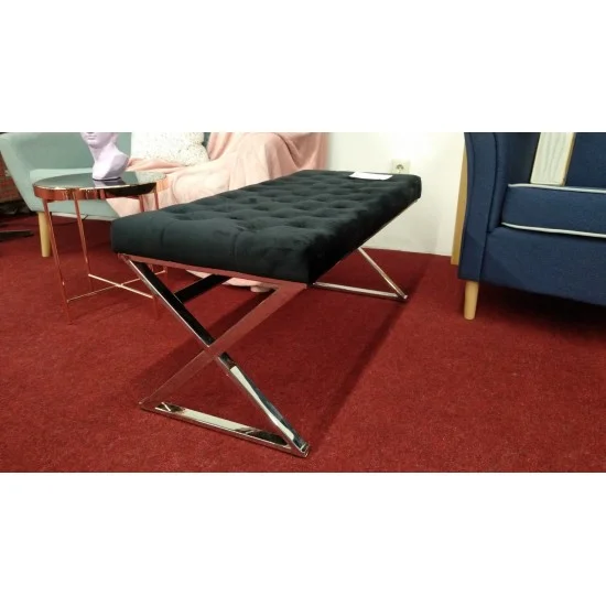 Банкетка Onyx Серебряный / Черный ONYXSCA 2