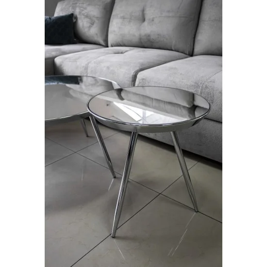 Журнальний стіл Bora C 41х41 Дзеркало / Хром BORACLUCH 5