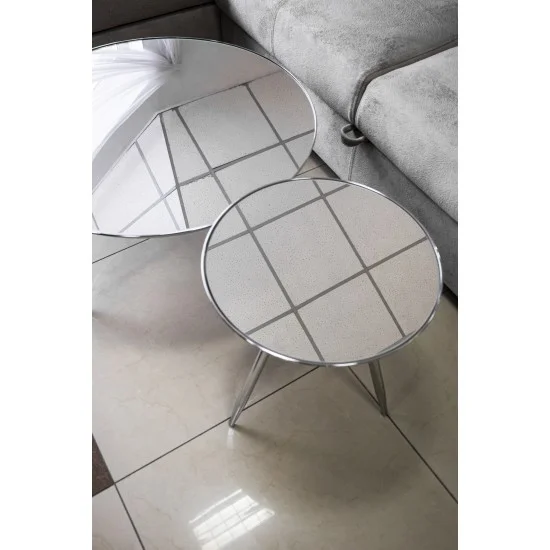 Журнальний стіл Bora C 41х41 Дзеркало / Хром BORACLUCH 2