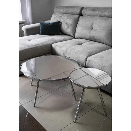 Журнальний стіл Bora C 41х41 Дзеркало / Хром BORACLUCH 6