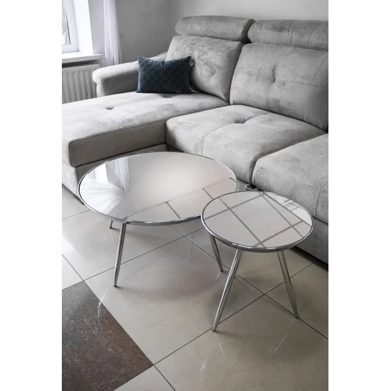 Журнальний стіл Bora C 41х41 Дзеркало / Хром BORACLUCH 4