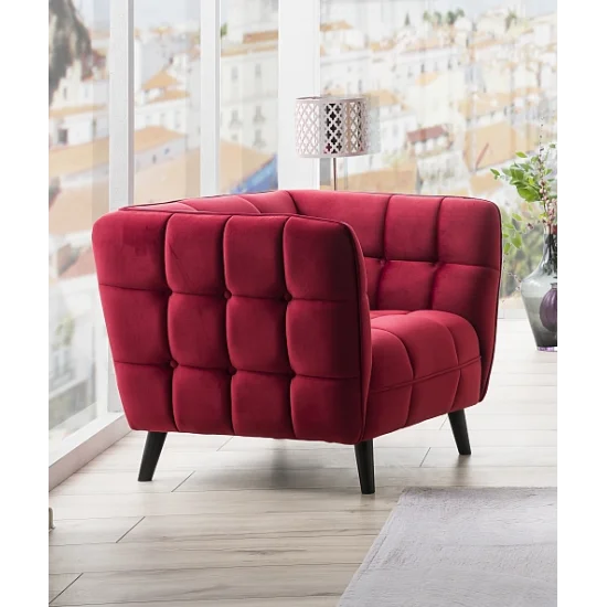 Кресло Castello Velvet 1 Бордовый CASTELLO1V59 4