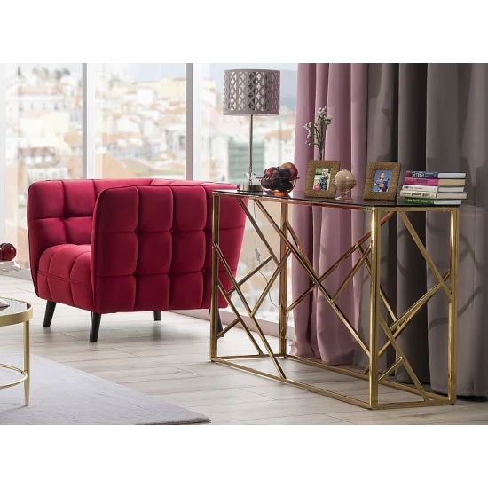 Кресло Castello Velvet 1 Бордовый CASTELLO1V59 6