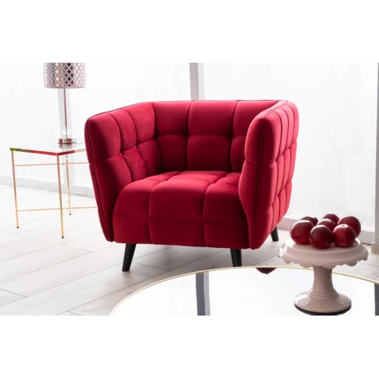 Кресло Castello Velvet 1 Бордовый CASTELLO1V59 5