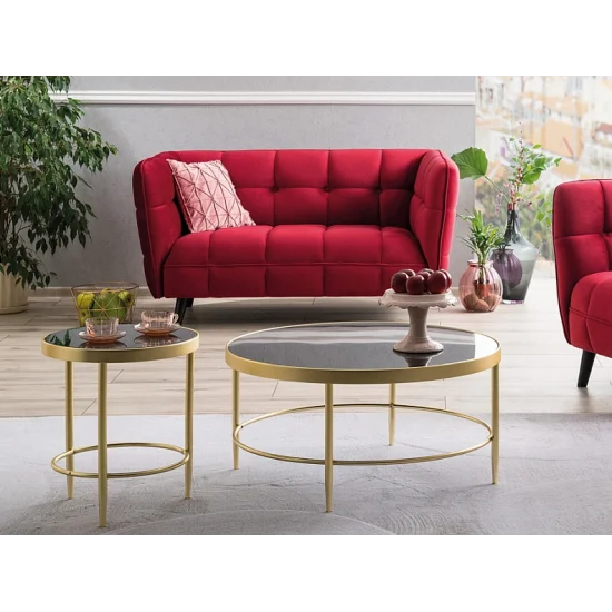 Диван Castello Velvet 2 Бордовий CASTELLO2V59 3