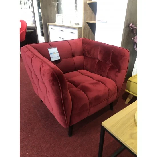 Кресло Castello Velvet 1 Бордовый CASTELLO1V59 2