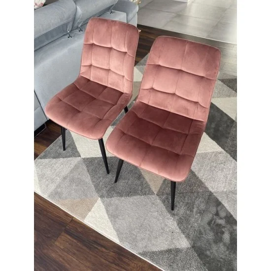Стул Chic Velvet Античная Роза / Черный CHICVCRA52 10