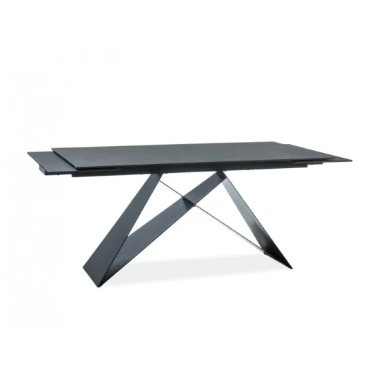 Стол обеденный раскладной Westin II 160(240)x90 Ефект камня Черный / Черный WESTINSZC160 4