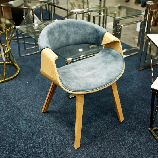 Стул Dakota Velvet Морской / Дуб DAKOTAVDMO 14