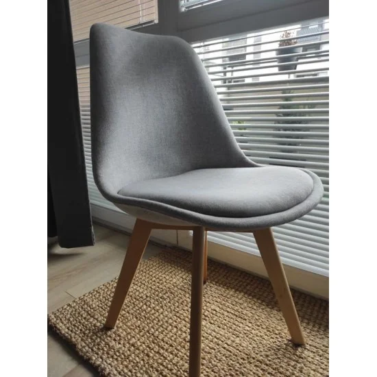 Стул Dior Светло-серый / Бук DIORBUJSZ 3