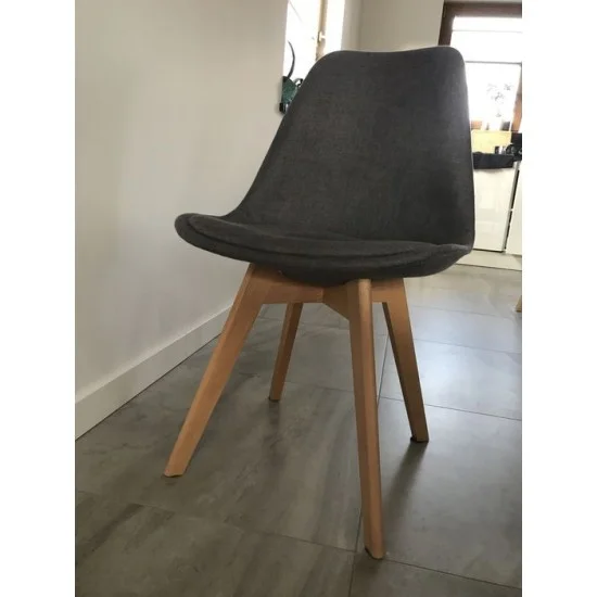 Стул Dior Темно-серый / Бук DIORBUCSZ 11