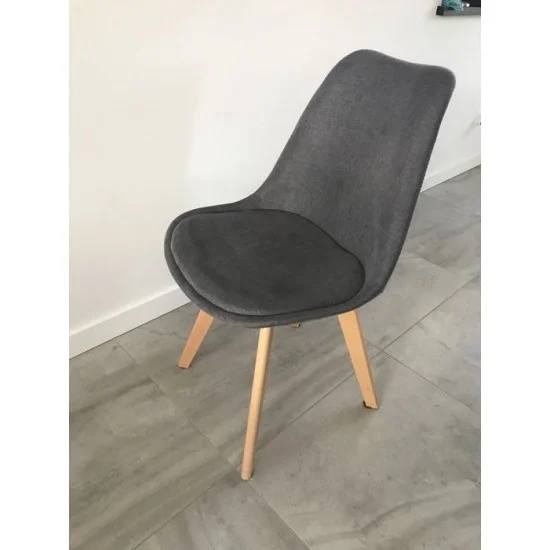 Стул Dior Темно-серый / Бук DIORBUCSZ 12