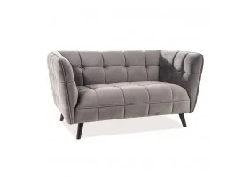 Диван Castello Velvet 2 Сірий CASTELLO2V14