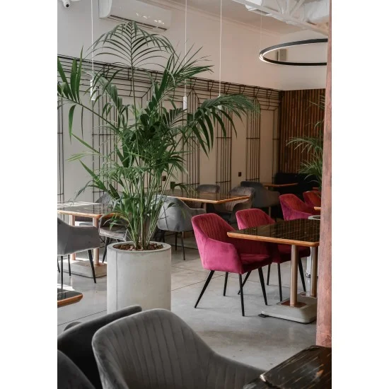 Кресло Elina Velvet Бордовый / Черный ELINAVCBO 4