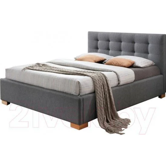 Двуспальная кровать Copenhagen 160X200 Серый COPENHAGEN160SZD 5