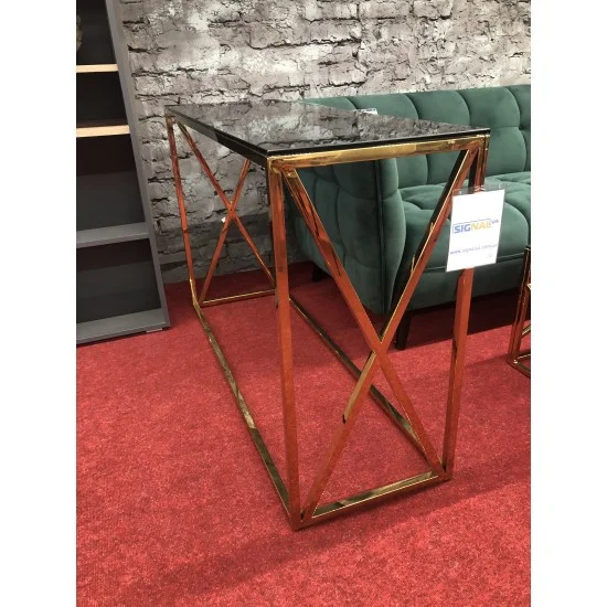 Журнальный стол Elise C 120х40 Дымчатый / Золотой ELISECZLC 2