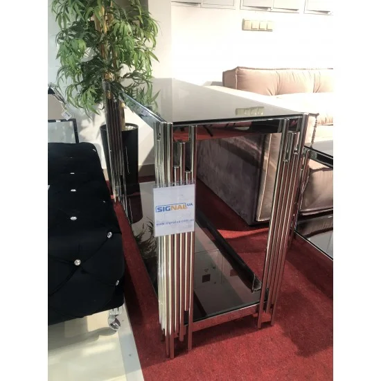 Журнальный стол Fossil C 120х40 Дымчатый / Серебряный FOSSILCSC 2