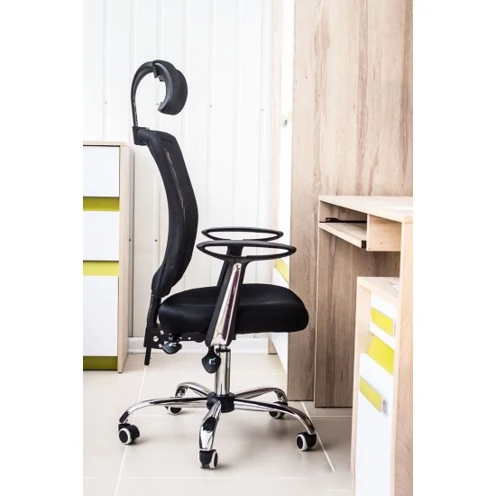 Комп'ютерне крісло поворотне Q-118 Чорний OBRQ118C 6