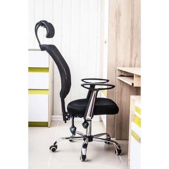 Комп'ютерне крісло поворотне Q-118 Чорний OBRQ118C 7