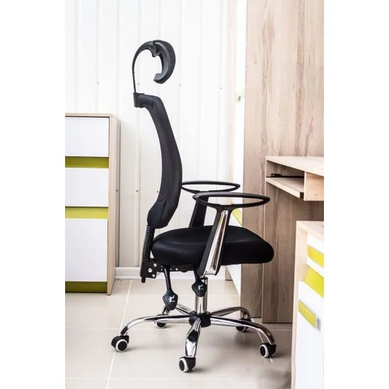 Комп'ютерне крісло поворотне Q-118 Чорний OBRQ118C 5