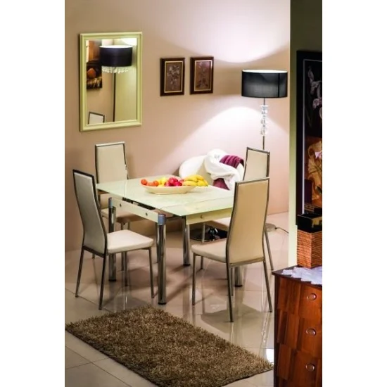 Стіл обідній GD-082 80 (131) x80 Крем GD082K 2