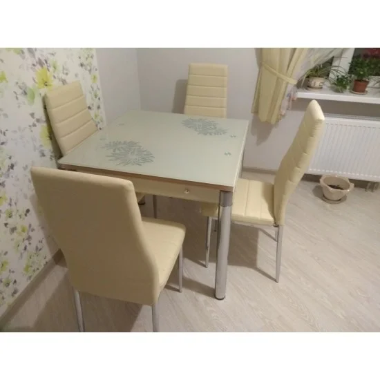 Стіл обідній GD-082 80 (131) x80 Крем GD082K 3