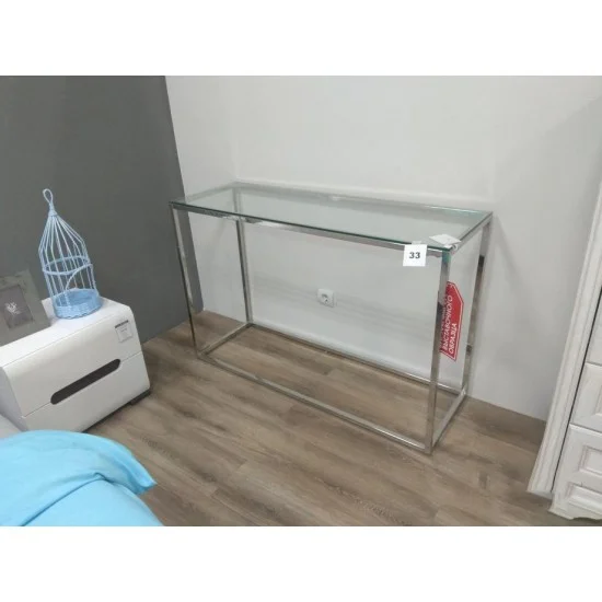 Консоль Hilton C 120х40 Прозрачный / Серебряный HILTONCS 6