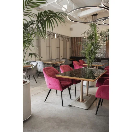 Кресло Elina Velvet Бордовый / Черный ELINAVCBO 9