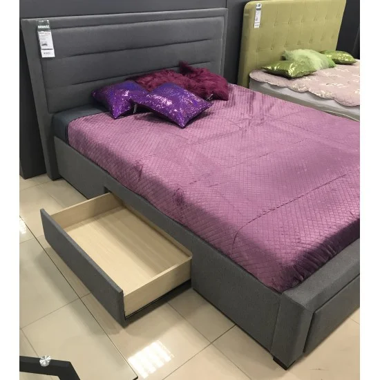 Двуспальная кровать Ines 160X200 Серый INES160SZ 2