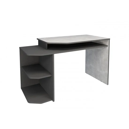Компьютерный стол Woort Индастриал / Антрацит левый 3