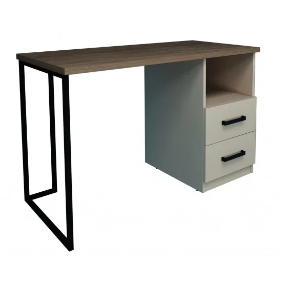Компьютерный стол Vegas Дуб Ансберг Темный / Лате правый 6
