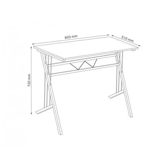Компьютерный стол B-120 Белый B-120 4