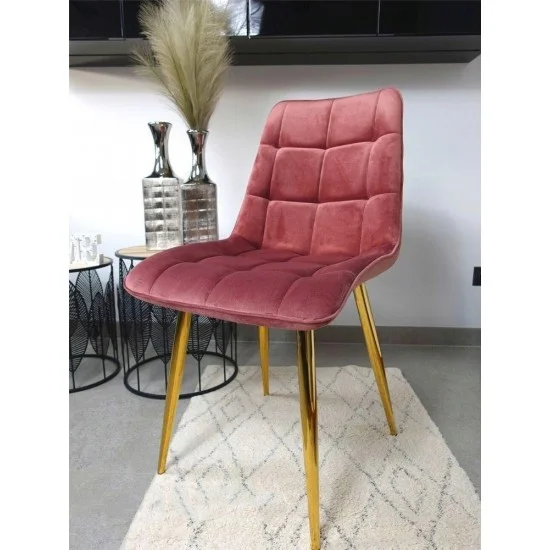 Стул Chic Velvet Античная роза / Золотой CHICVZLRA 4