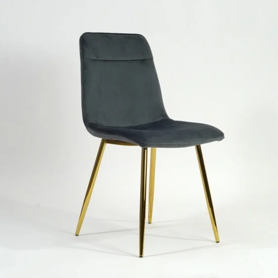 Стул Eros Velvet Серый / Золотой EROSVZLSZ 6