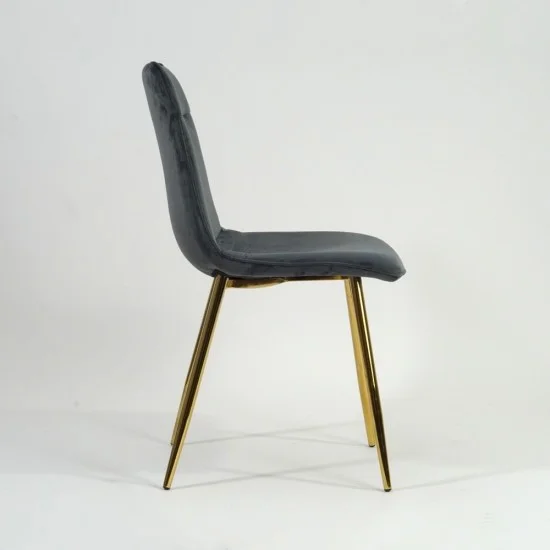 Стул Eros Velvet Серый / Золотой EROSVZLSZ 5