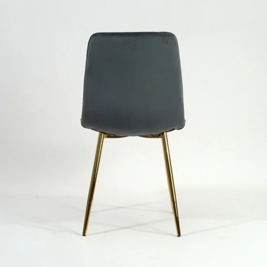 Стул Eros Velvet Серый / Золотой EROSVZLSZ 4