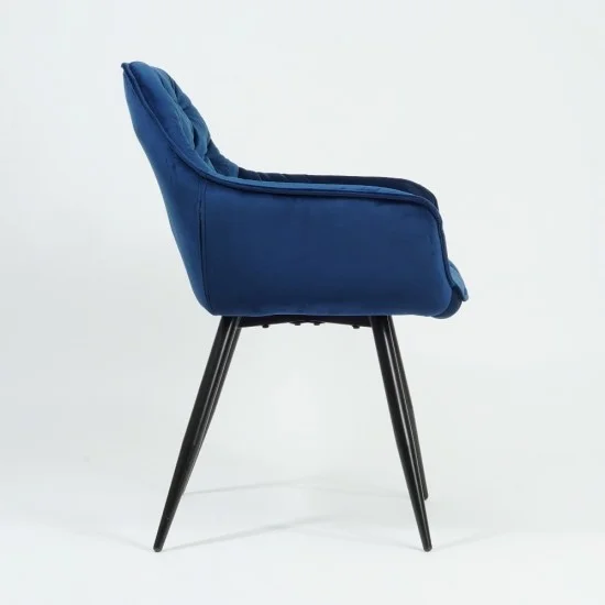 Кресло Cherry Velvet Синий / Черный CHERRYVCG 6