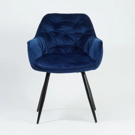 Кресло Cherry Velvet Синий / Черный CHERRYVCG 3