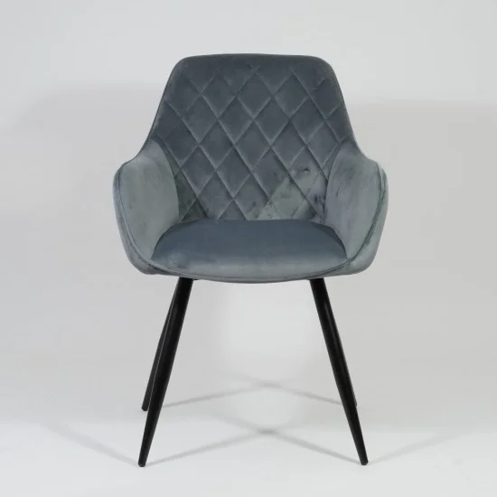 Крісло Linea Velvet Сірий / Чорний LINEAVCSZ 3